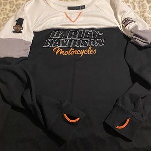 Harley pull over. Thumb cut-outs. Great condition